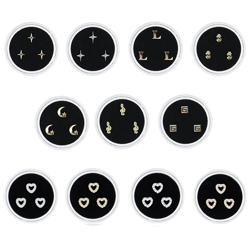 

3pcs/Box Dental Metal Tooth Gems Ornaments Beauty Diamond Teeth Gems Tooth Jewelry Decoration Material