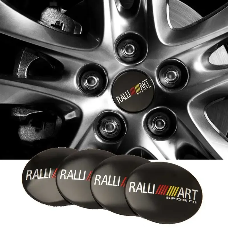 4 шт. 56 мм наклейка на центр колеса автомобиля эмблема ступицы для Mitsubishi Ralliart ASX