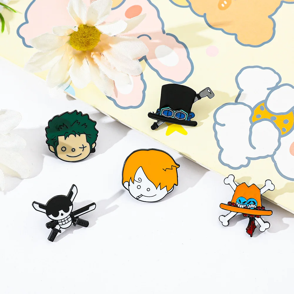 Цельный мультяшный металлический значок периферийные устройства аниме