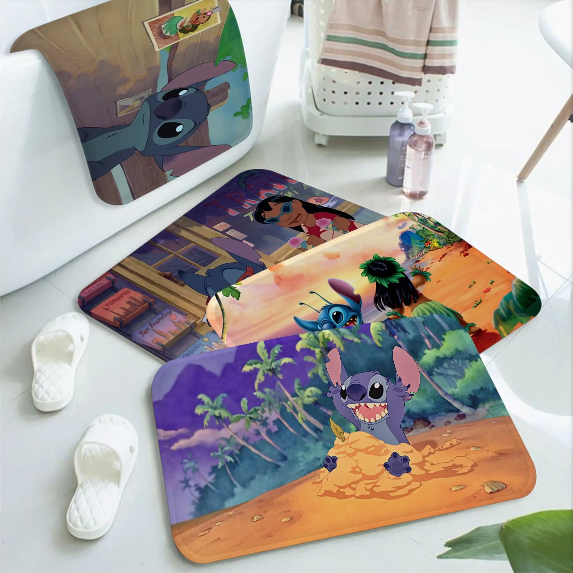 Disney Kawaii Stitch кухонный коврик недорогой Противоскользящий современный для
