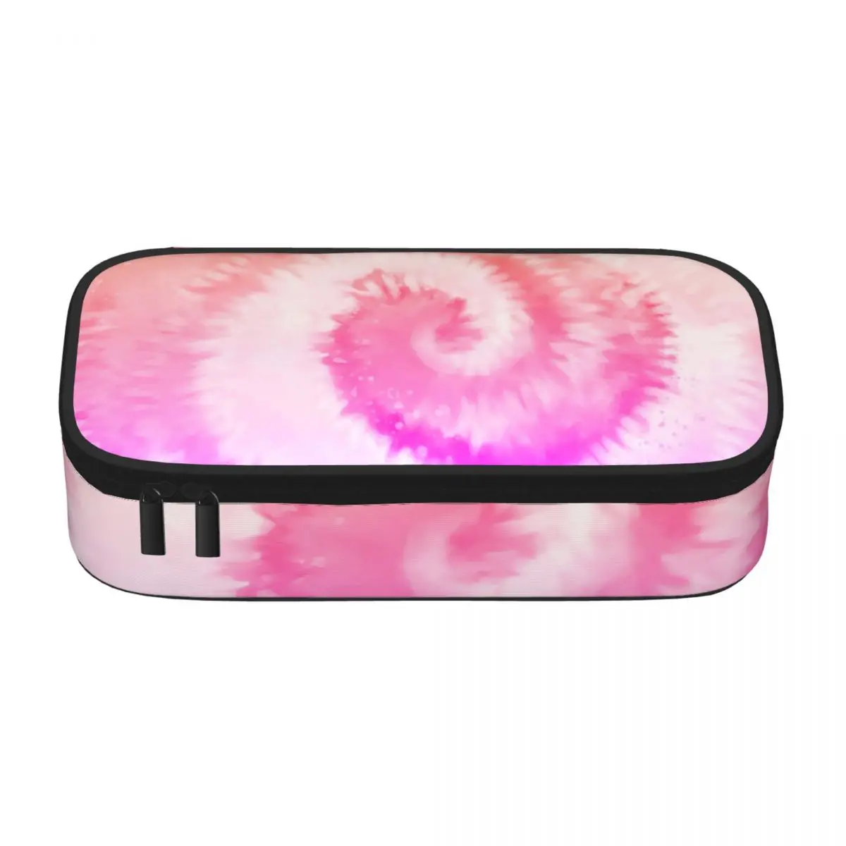 Ombre Tie Dye Pencil Case Rainbow Swirl Print Teens Stationery Zipper Pencil Box Large Vintage Pen Pouch