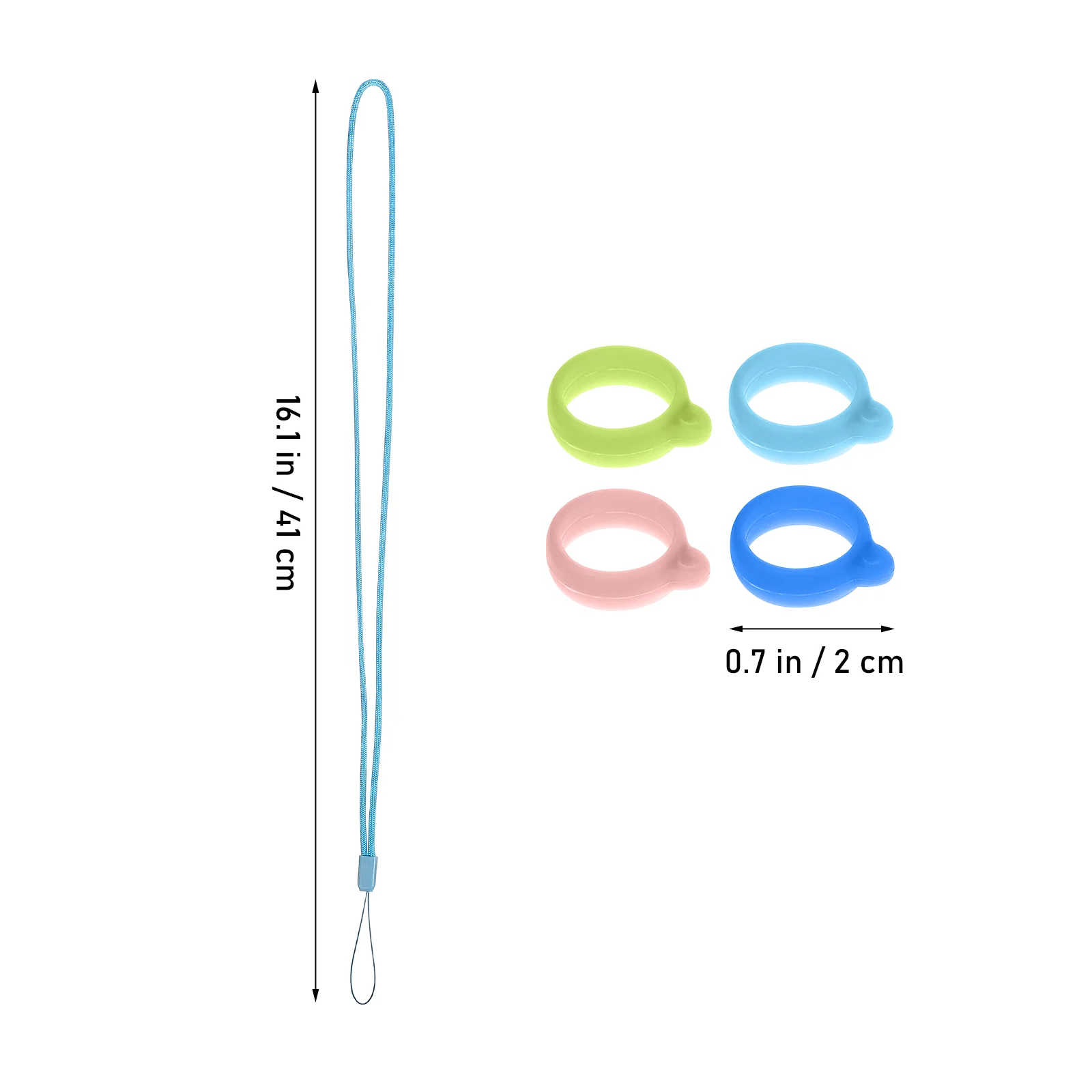 Набор ремешков из 8 шт. держатель для ручек ключей держатели с защитой от потери