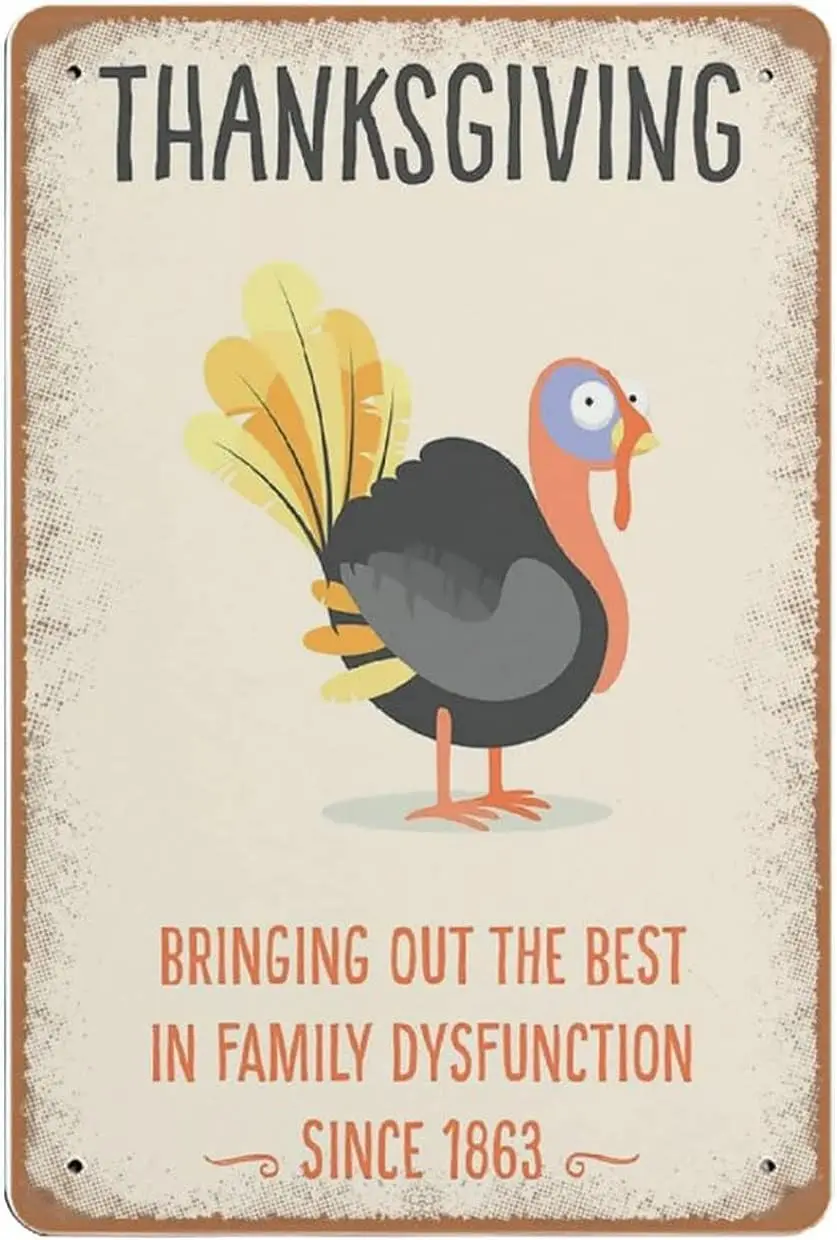 Ретро Sgn Tn Thnksgvng Fmly Dnner Цитата tn Brngng Out The Best n Snce 1863 lumnum Wll Decor Shed Grge