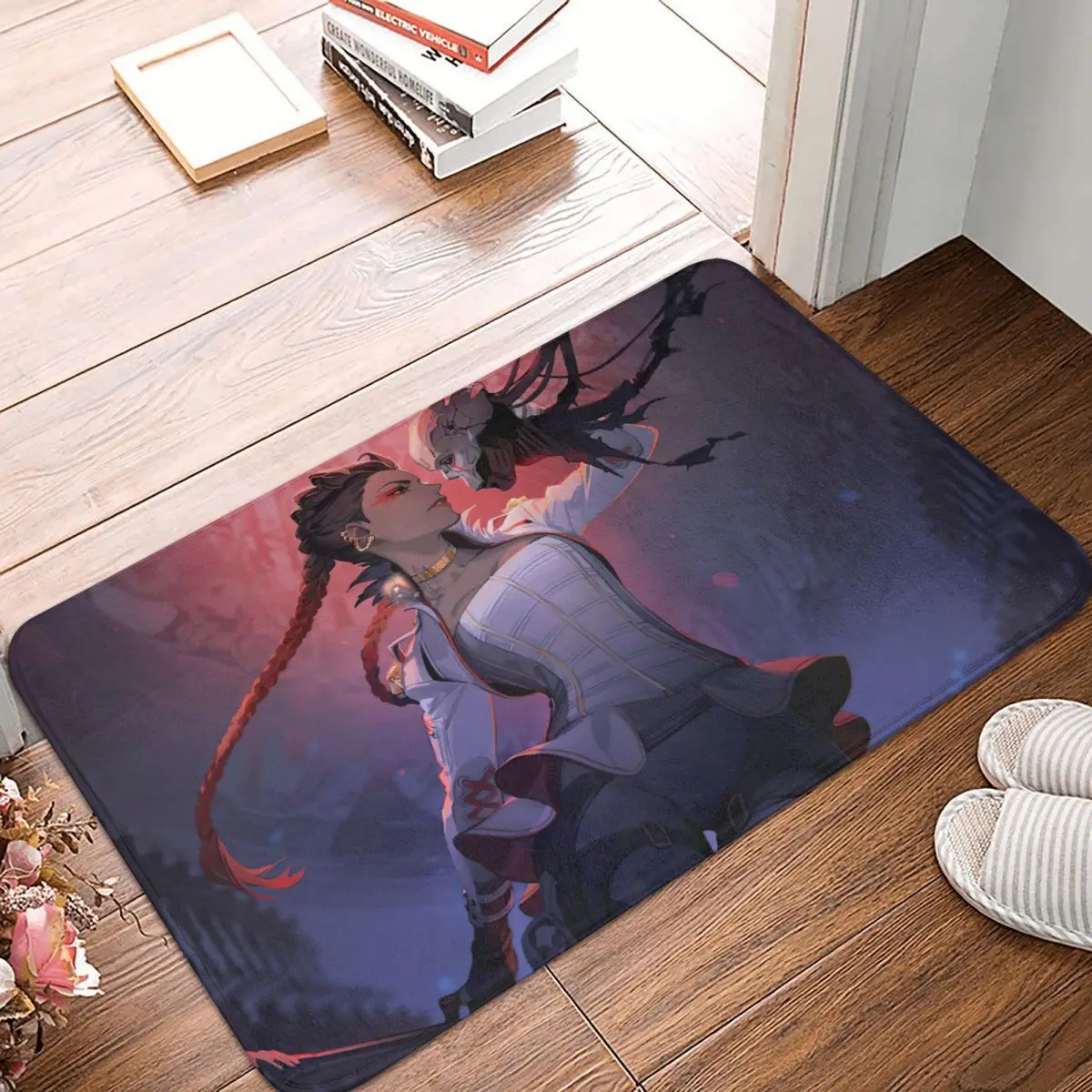 

Apex Legends Crypto Shooting Game Non-slip Doormat Loba Living Room Bedroom Mat Outdoor Carpet Home Modern Decor