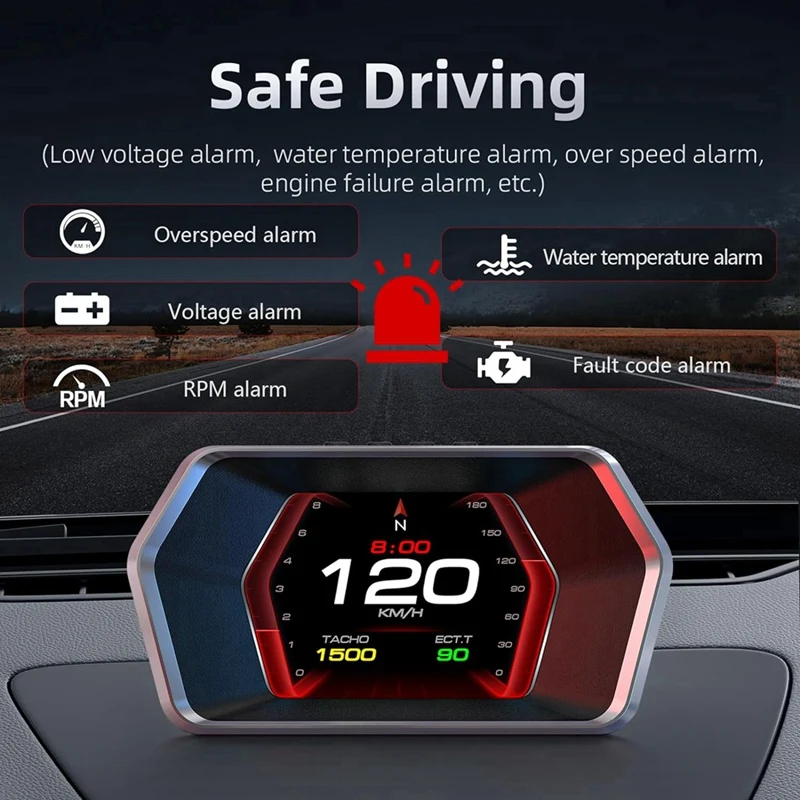 Автомобильный индикатор автомобильный смарт-дисплей Obd2 Gps Спидометр с скоростью