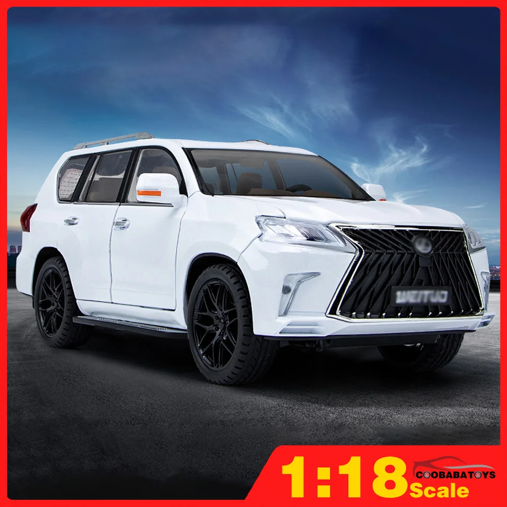 

Scale 1:18 Exquisite Large Size LX570 SUV Metal Diecast Alloy Toys Cars Models Trucks For Boys Kids Off-road-Vehicles Collection