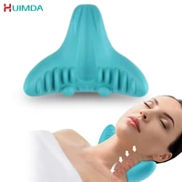 neck shoulder soothing stretcher relaxer cervical traction device orthopedic shiatsu pillow massager support pain relief nursing
