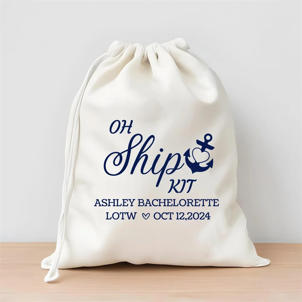 25 шт. индивидуальные сумки Oh Ship Kit Favor Bags - Cruise Party Love сумка с индивидуальным именем