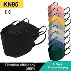 Morandi KN95 маски корейский Mascherine FFP2 Mascarillas FPP2 черная 4-слойная защитная маска с фильтром для лица респиратор FFP2MASK