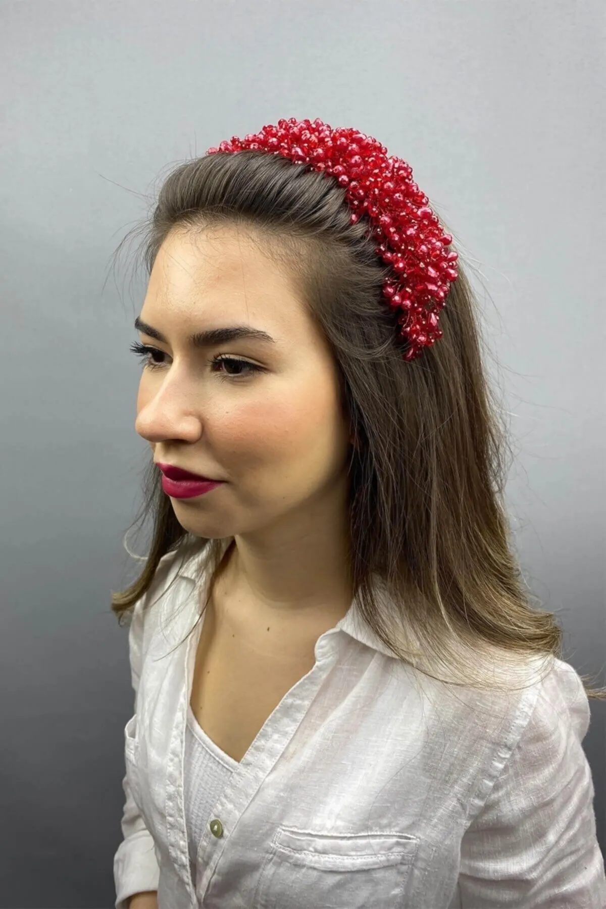 

Bridal Accessories Red Pegasy Model Hair And Turban Accessory Wedding Handmade For Bride And Bride