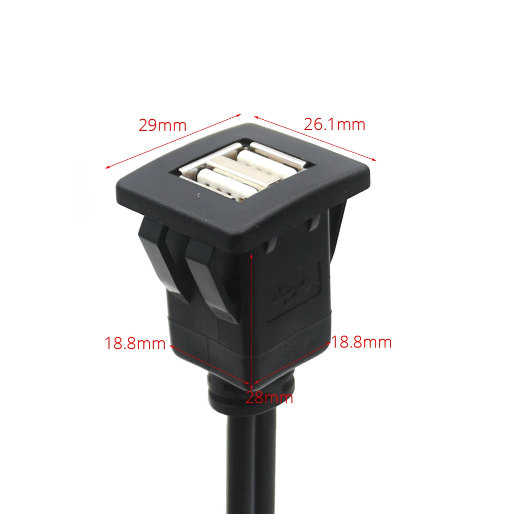 4 6-контактный USB-кабель-удлинитель для автомобиля