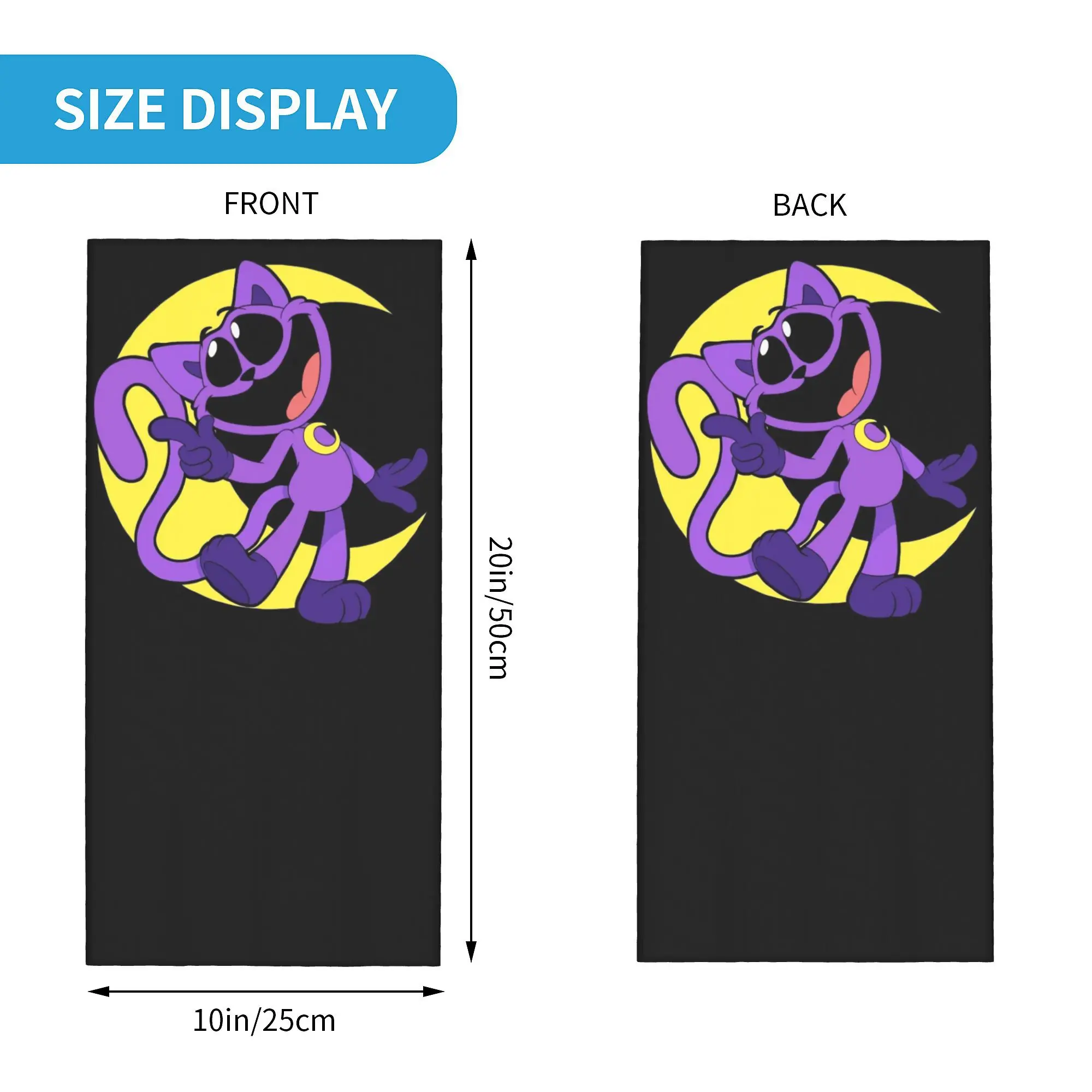 Пользовательские CatNap Smilings Critters мультфильм бандана для шеи теплые мужские и