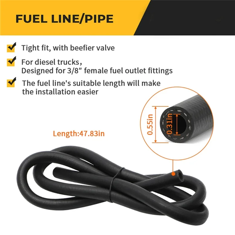 Комплекты баков для установки дизельного топлива JEGS 11025 Ford F-250 Dodge Chevy GMC 2012-2022 Diesel 1