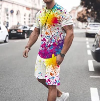 2022 new summer mens t shirt suits mens comfortable sportswear t shirt shorts outfit sportswear suits mens oversized clothes