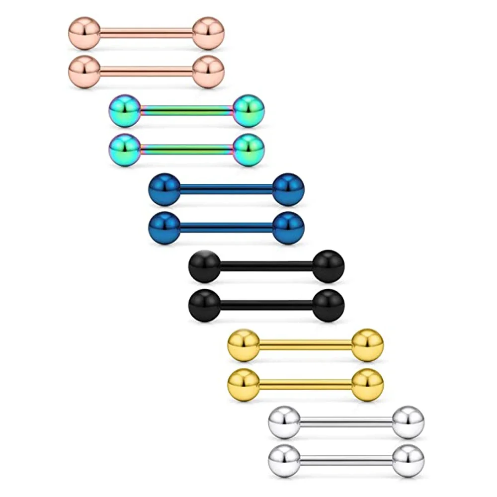 Кольцо для языка из нержавеющей стали ювелирные изделия пирсинга классический
