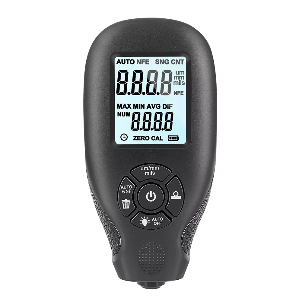 

Car Paint Digital Coating Thickness Gauge HW-300 0-2000UM High-precision Backlight LCD Display Film Auto Thickness Meter Tester