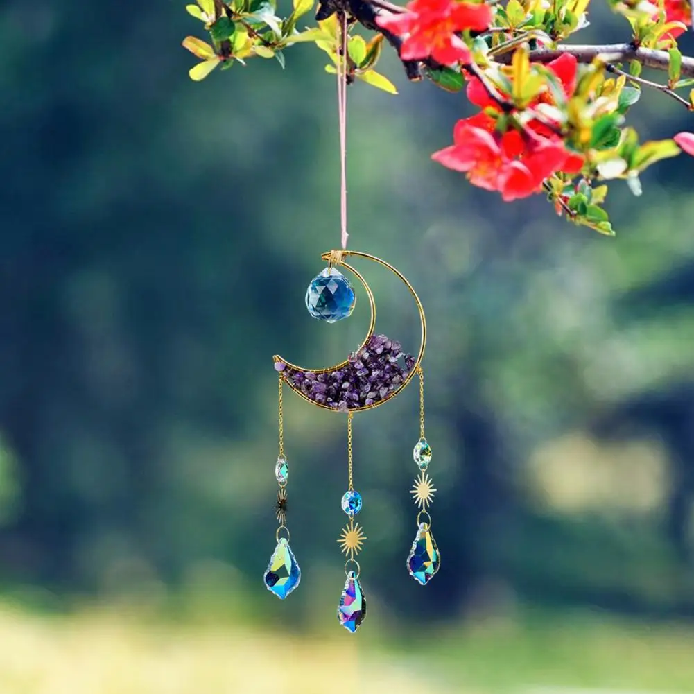 

Ловец Солнца изысканный с цепочкой Красочная радуга для использования в помещении Ловец Солнца подвеска фотоловец