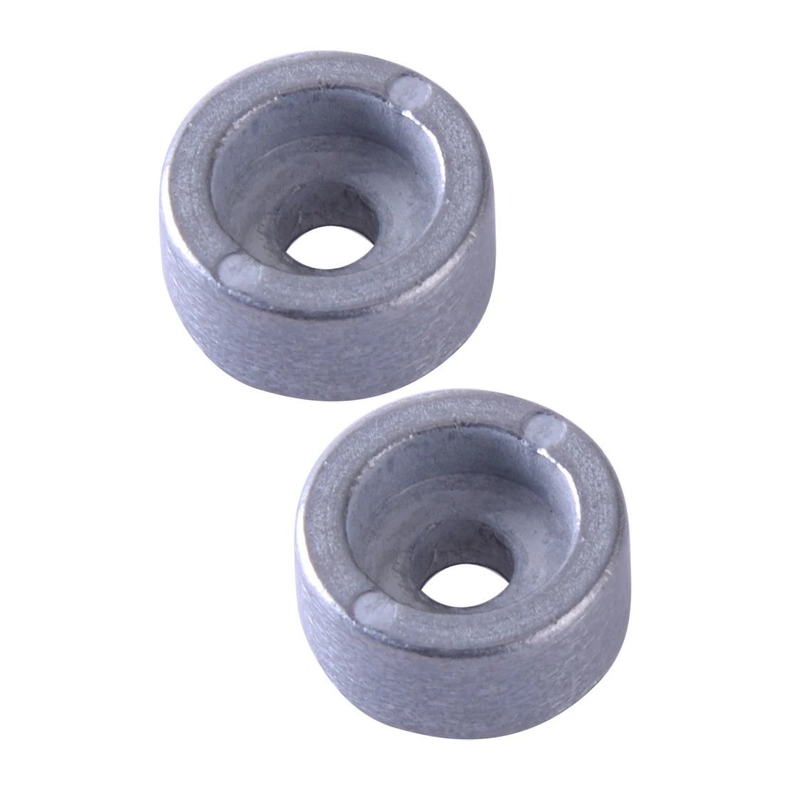 

2Pcs Silver Round Zinc Block Anode 55321-87J00 55321-87J01 Fit for Suzuki Outboard Motor 4 Stroke 15HP 30HP 50HP 9.9HP