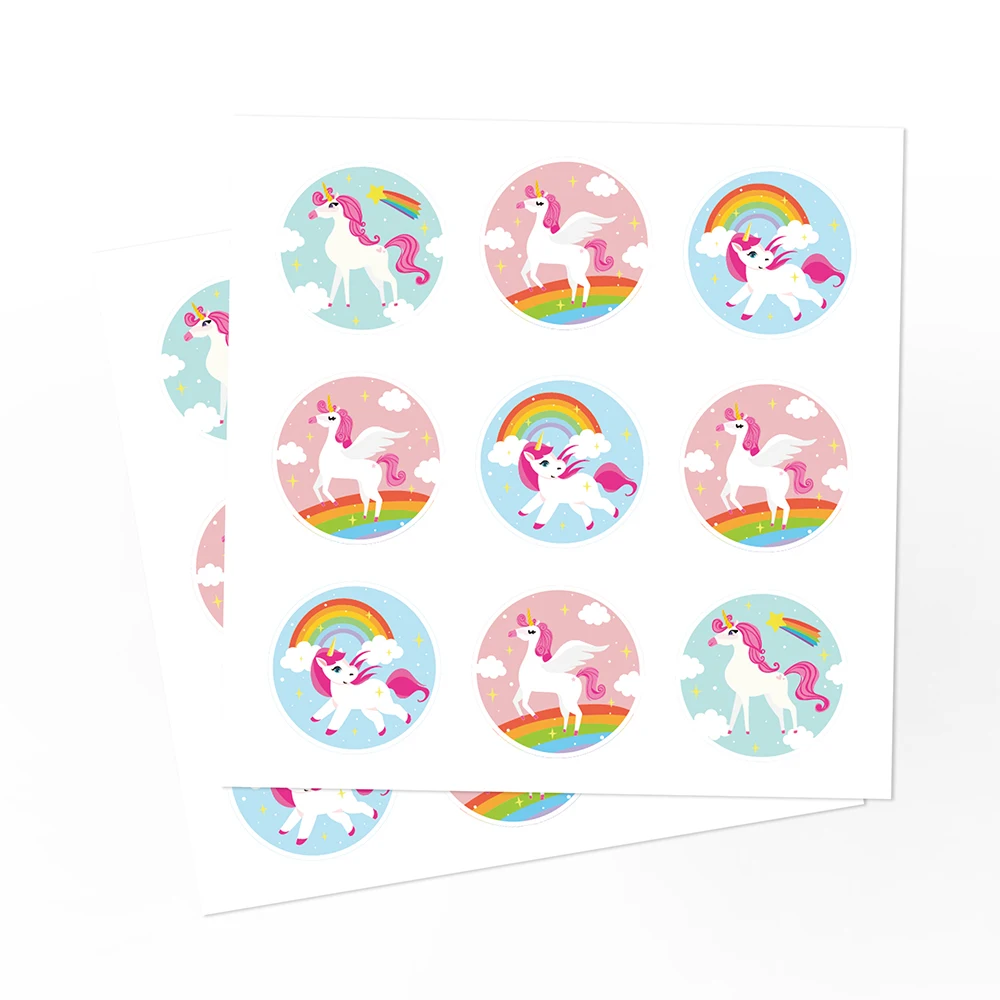 

KK024 180pcs Animal Unicorn Sticker Kawaii PVC Sticker Gift Decorations Label Teacher Encouragement Student Stationery Stickers