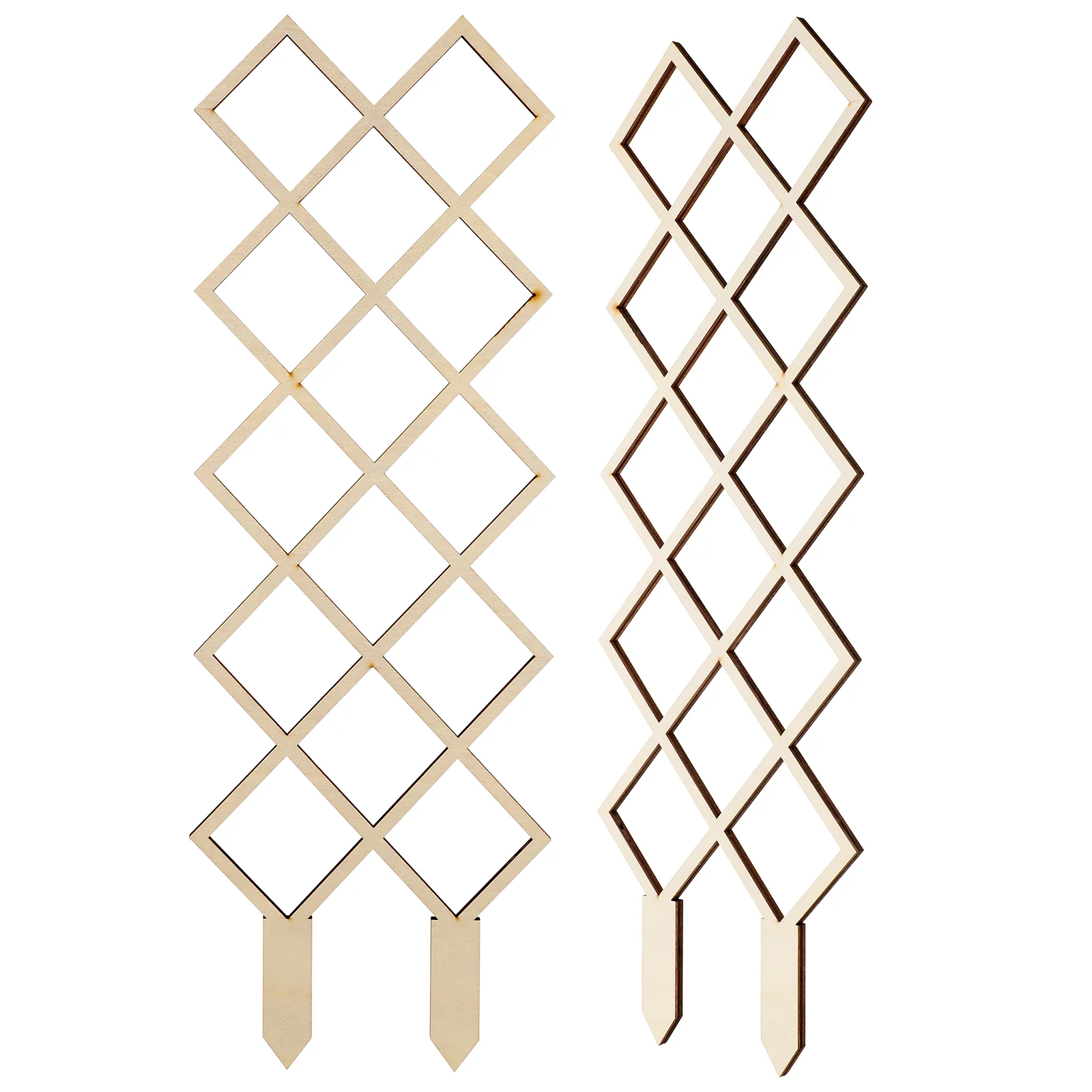 

2pcs Wooden Support Garden Trellis Climbing Rose Trellis Potted Support Stake Climbing Plants Trellis Small Trellis