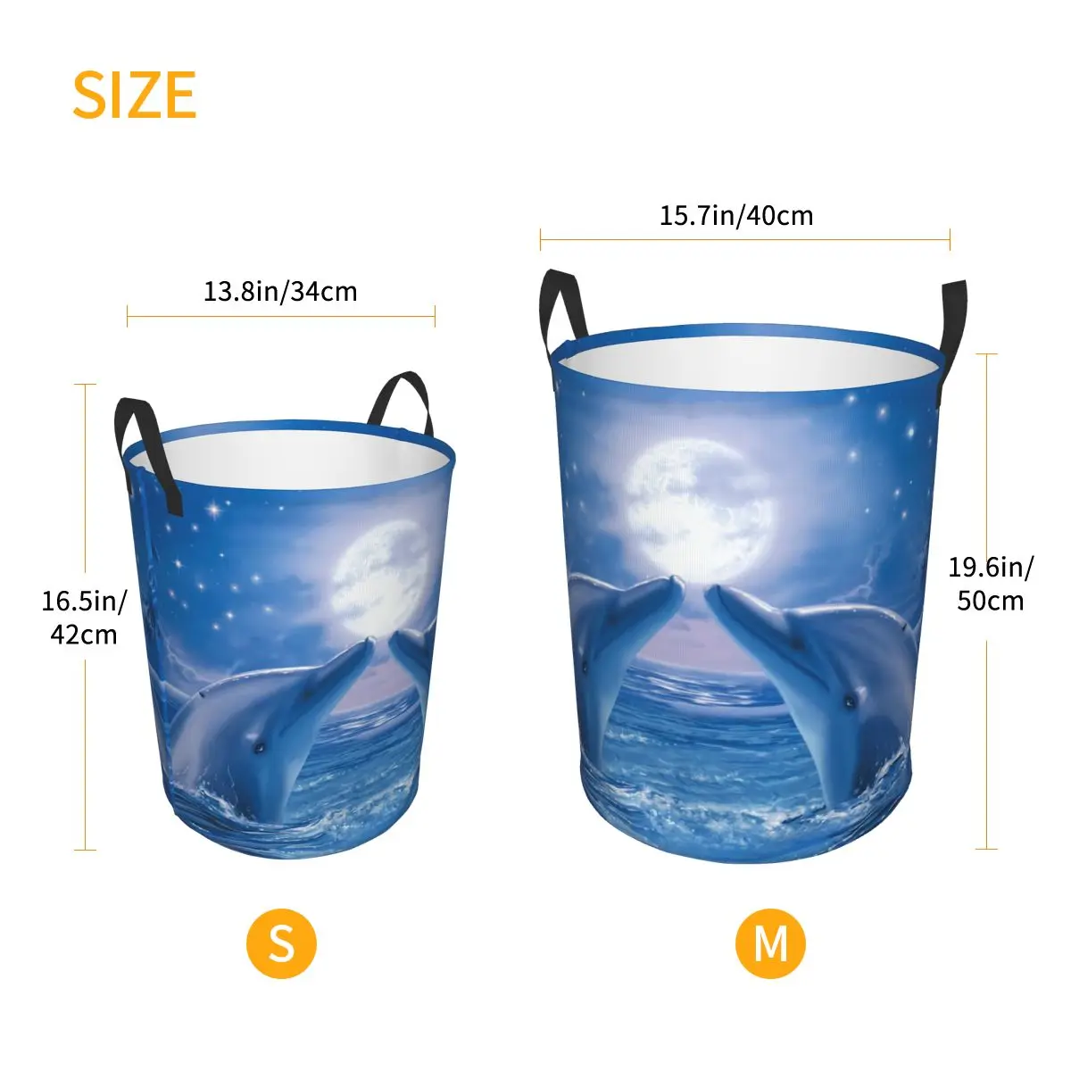 Корзина для белья с симпатичными дельфинами складная корзина морское существо