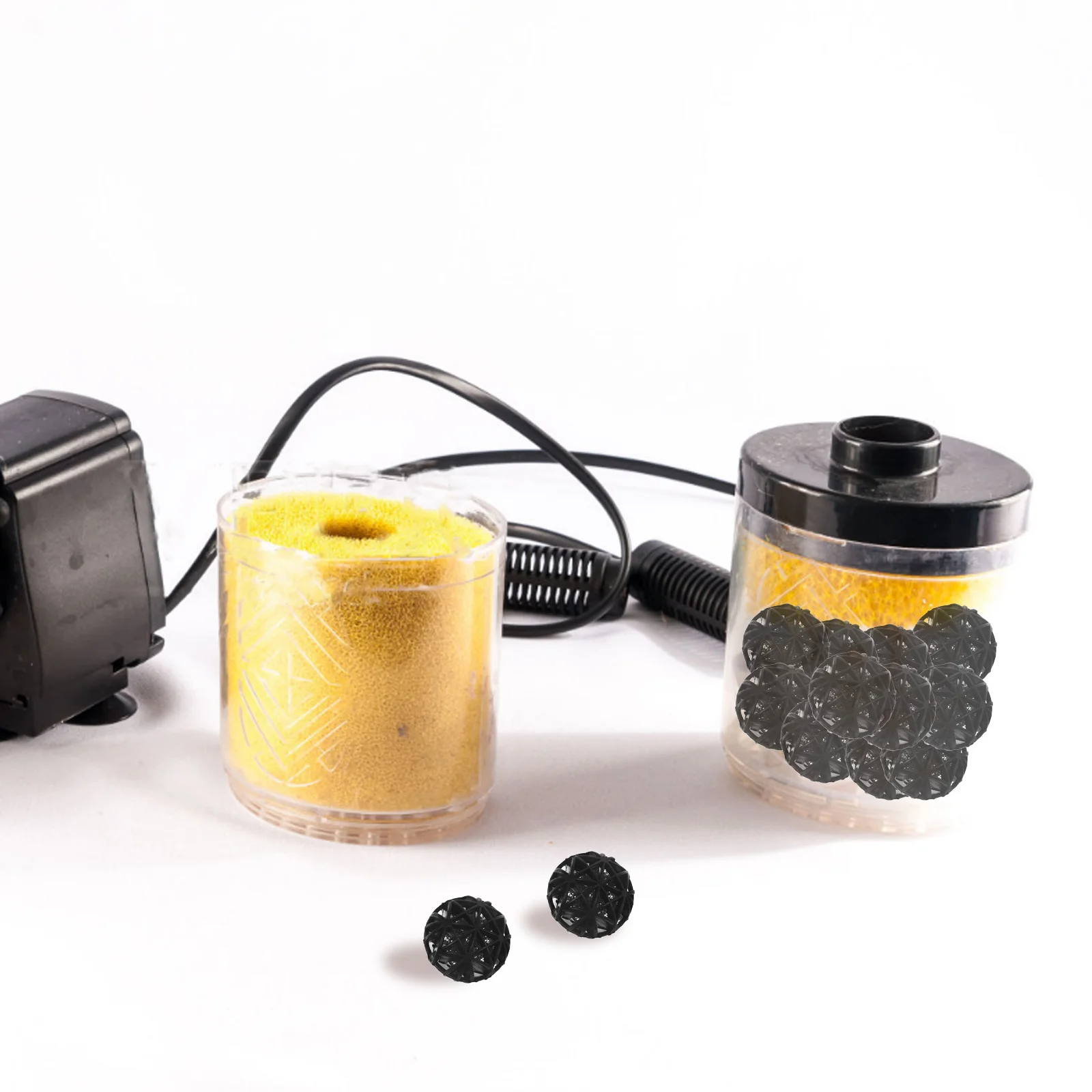 200 шт. 26 мм фильтр для аквариума биошарики очистки фильтрации (26 черные)