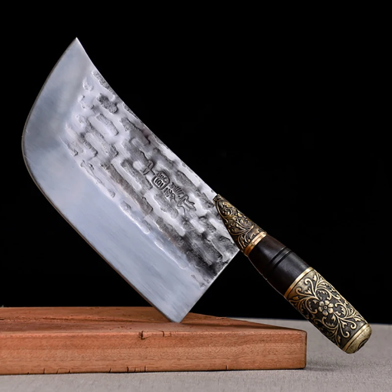 

Кухонные нож ручной работы 8 дюймов острый Мясник режущий нож шеф-повара инструменты для приготовления пищи китайский мессенджер медный Де...