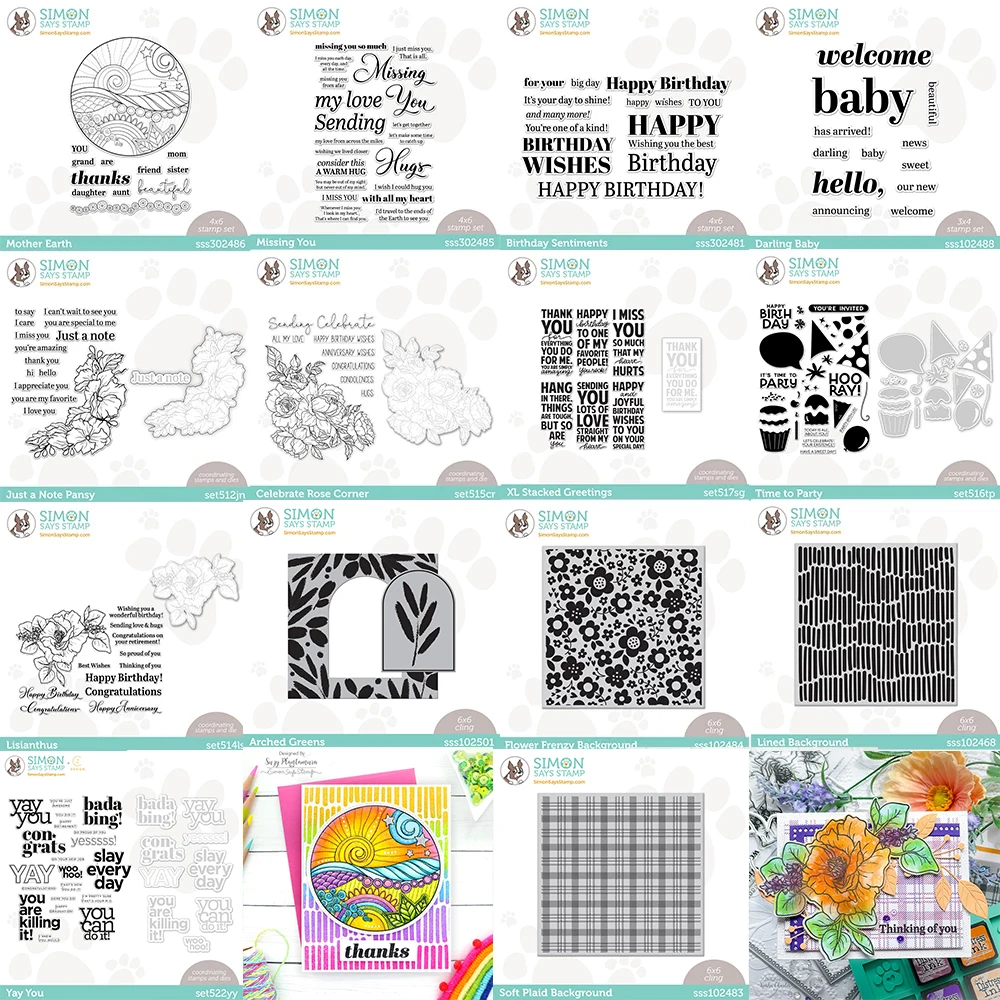 

New Arrival Flowers Word Metal Cutting Dies And Clear Stamps For Diy Scrapbooking Paper Card Hand Decoration Embossing Craft Die