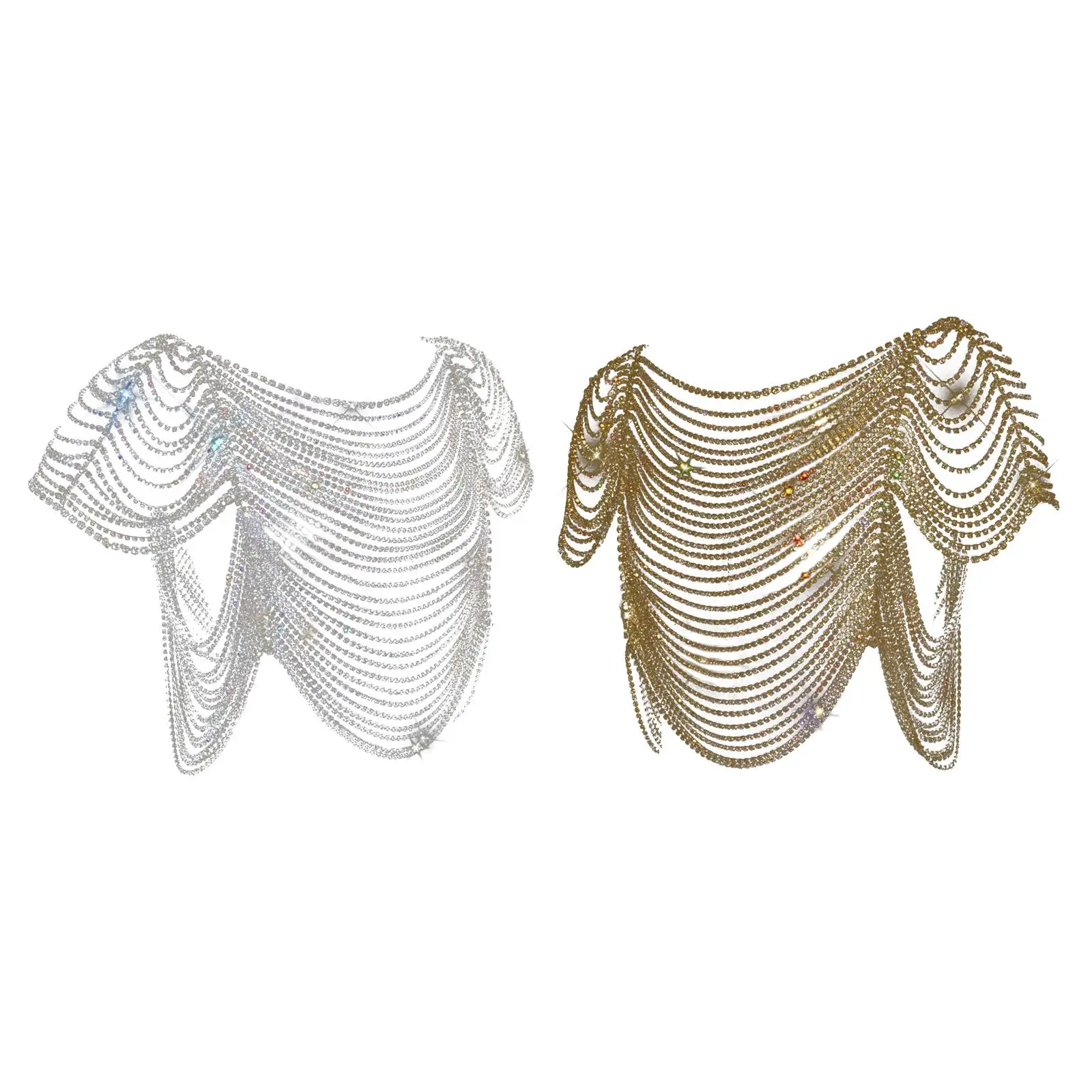 

Shiny Rhinestone Nightclub Top Body Jewelry for Night Club Party Dancers