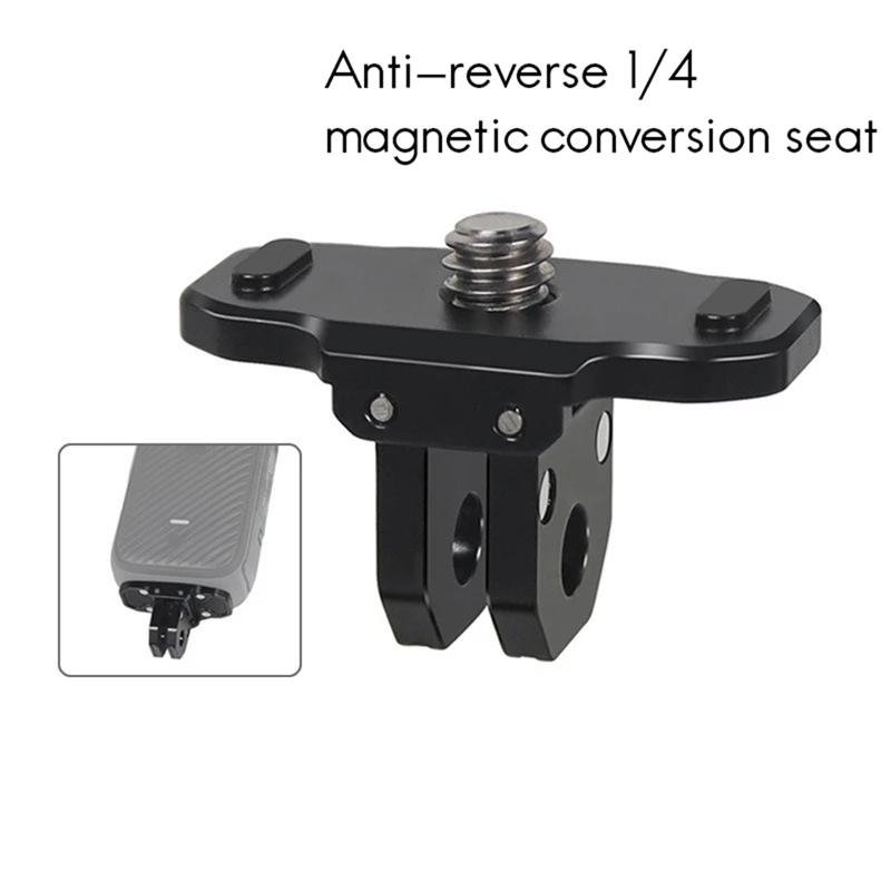 Для Insta360 X4 Gopro13 алюминий 1/4 магнитное основание крепление адаптер для штатива