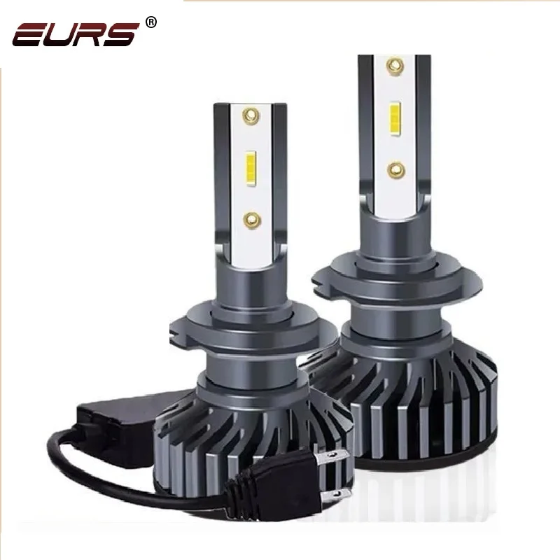 Автомобильные фары EURS, 2 шт., фары H1, H3, H4, H7, H8, H9, H11, 9004, 9005, 9006, 9007, 9012 K, 3000K, 4300K, 6000K, фары головного света, противотуманные фары