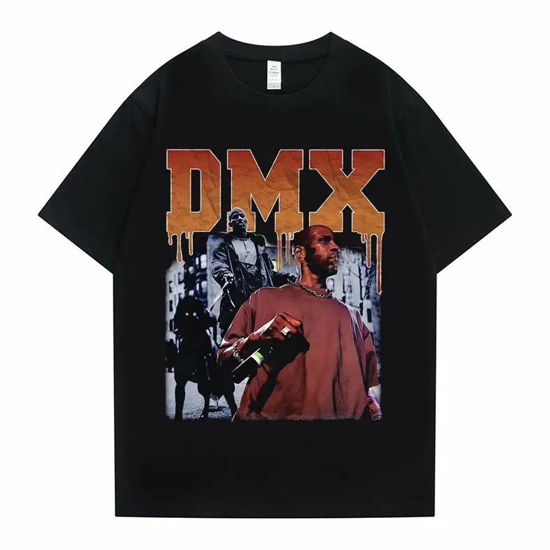 

Salute Dmx Rapper Hip Hop Tshirt Oversized Black Short Sleeve Men's Vintage Tees Men Women Casual Fashion Cotton West T Shirt