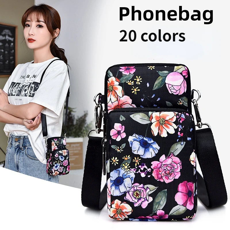 

New Mobile Phone Bag Female Mini Crossbody Bag Shoulder Messenger Bag Wrist Coin Purse Leisure Forearm Bag Women for Handbags