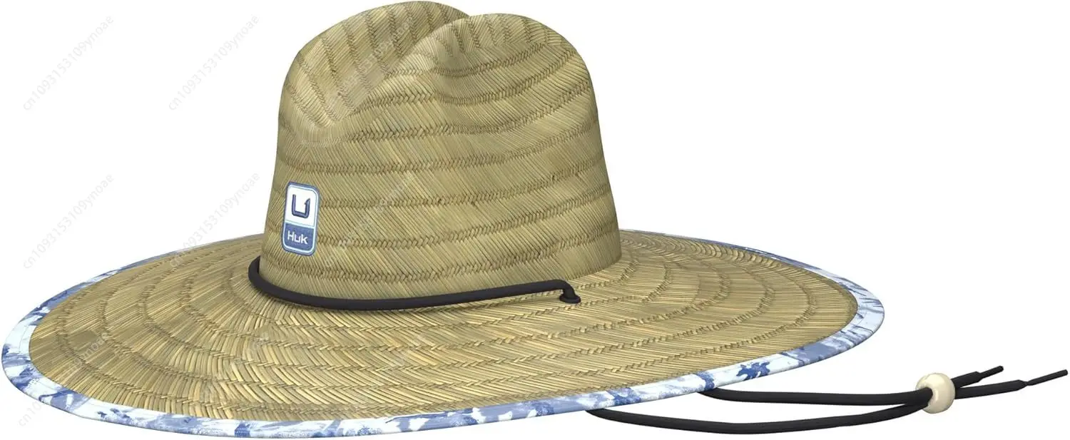 HUK Соломенная пляжная шляпа с широкими полями для рыбалки мужские и женские шляпы