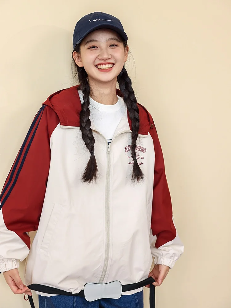 Junior High School Students Outerwear New Spring and Autumn 2024 Older Children Young Girls You...