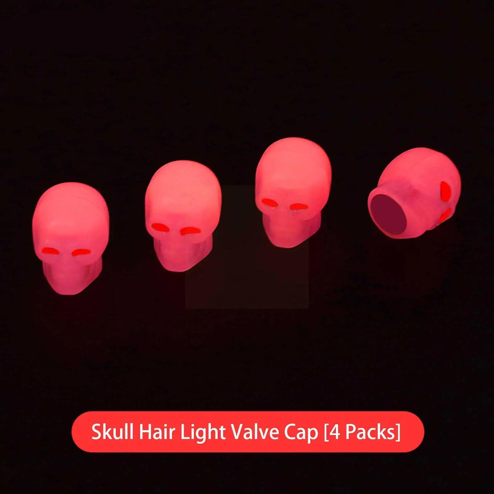 

4PCS Universal Luminous Valve Cap Plastic ABS Dust-proof Stem Car Accessories Tires Motorcycle Covers Decorative Tyre Appli R4E2