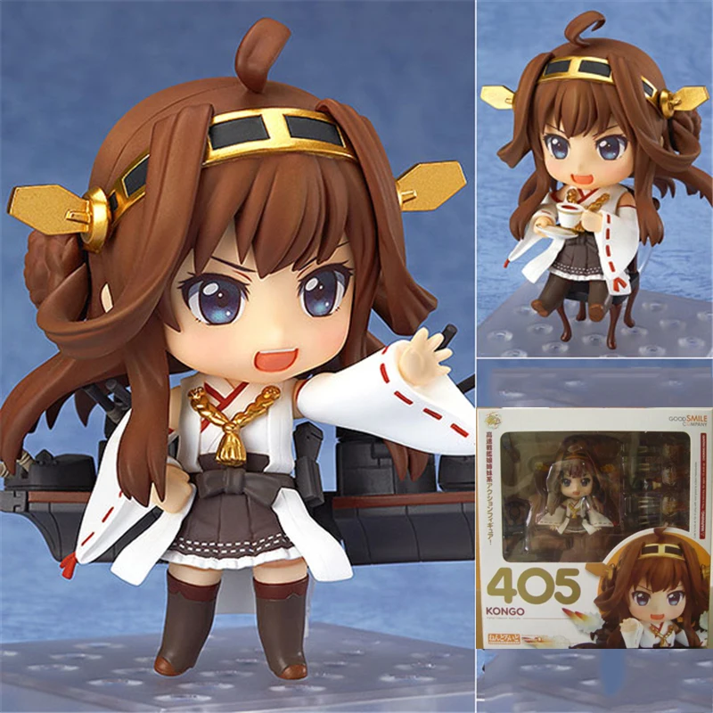 

Аниме Nendoroid 405 Kantai Collection Kan клей Конго экшн-фигурка Коллекционная модель детские игрушки куклы подарки 10 см