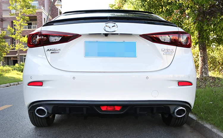 Подходит для 14-16 модифицированного заднего бампера Mazda Axela и модификации спойлера