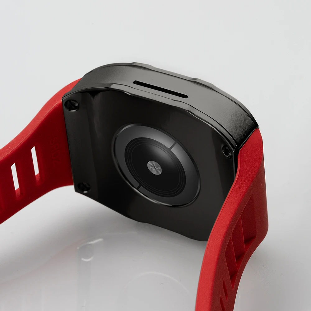 Ремешок и чехол из нержавеющей стали для Apple Watch 45 мм 44 модифицированный