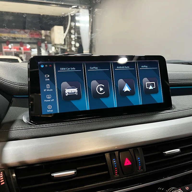 Большой экран CarPlay для BMW x5 F15 F85 HD сенсорный монитор беспроводной Android Auto быстрая