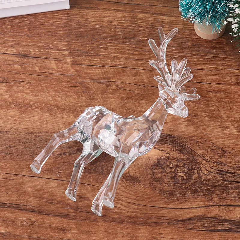 Прозрачные акриловые рождественские фигурки оленя торт рождественская елка