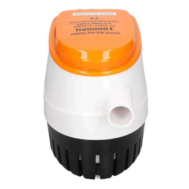 

Bilge Water Pump 4.16m³/h Submersible Pump 12V Marine 5 Impellers 1100GPH with Float Switch for Boats