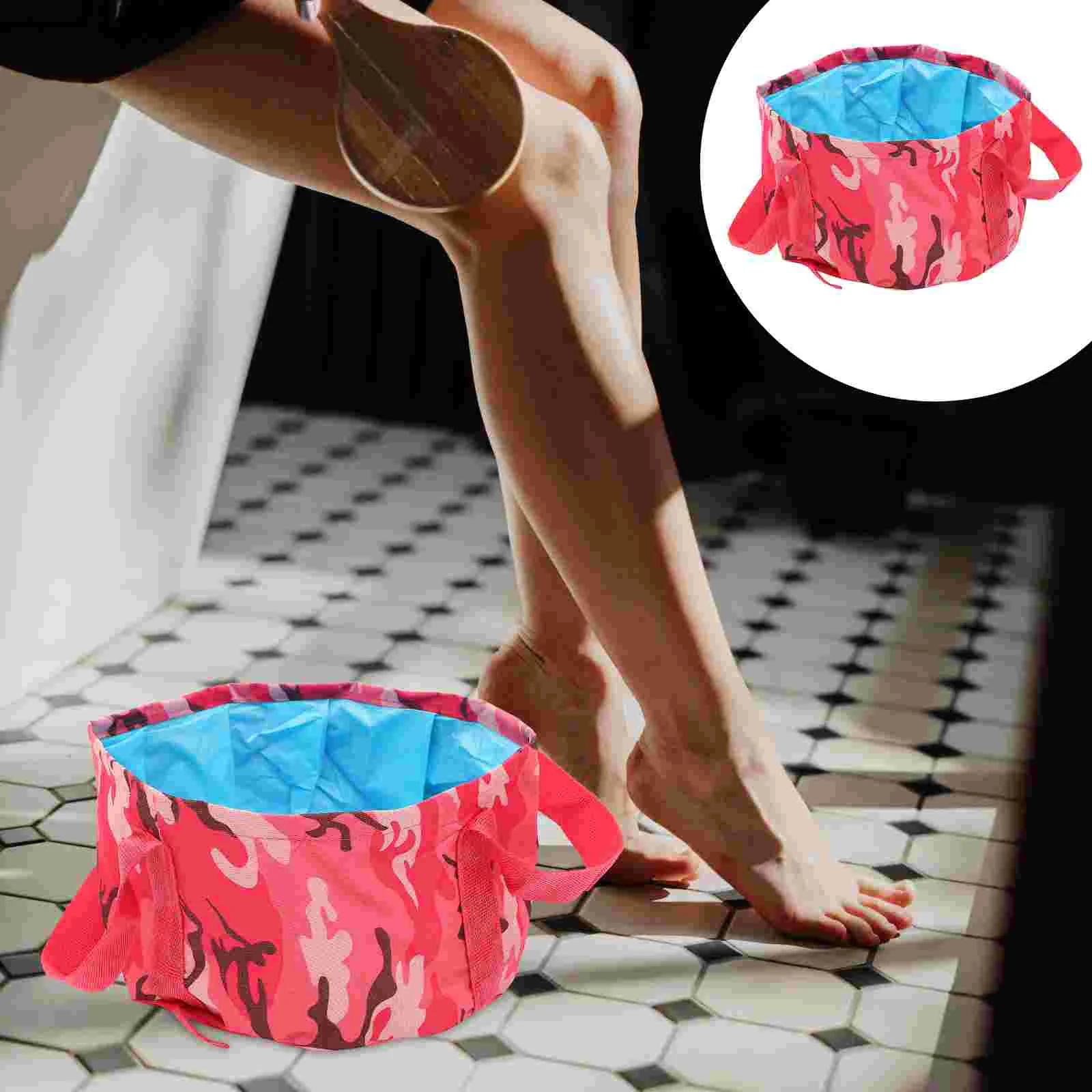 ładana wanna do kąpieli przenośna umywalka moczenia stóp Spa wiadro izolacja podróżna