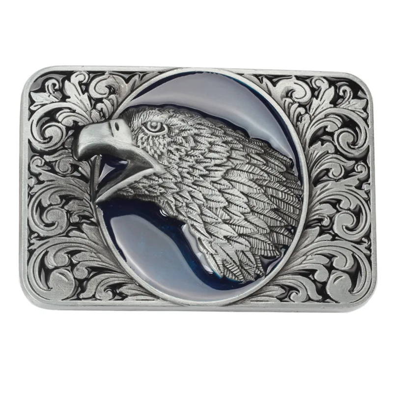 

Cowgirl Belt Buckle Eagle Pattern Material Jeans Belt Accessories Handmade Smooth Components 3D ALLOY Decorative METAL Waistband