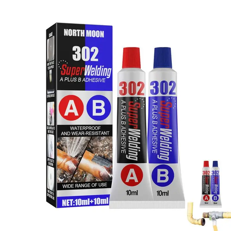 

A+B Metal Repair Filler Heavy Duty Casting Weld Glue For Repairing All Surfaces Shaping Beating Polishing And Drilling