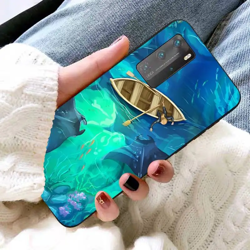 YNDFCNB Ocean Animal Manta Ray Phone Case For Huawei P 8 9 10 20 30 40 50 Pro Lite Psmart Honor 10 lite 70 Mate 20lite