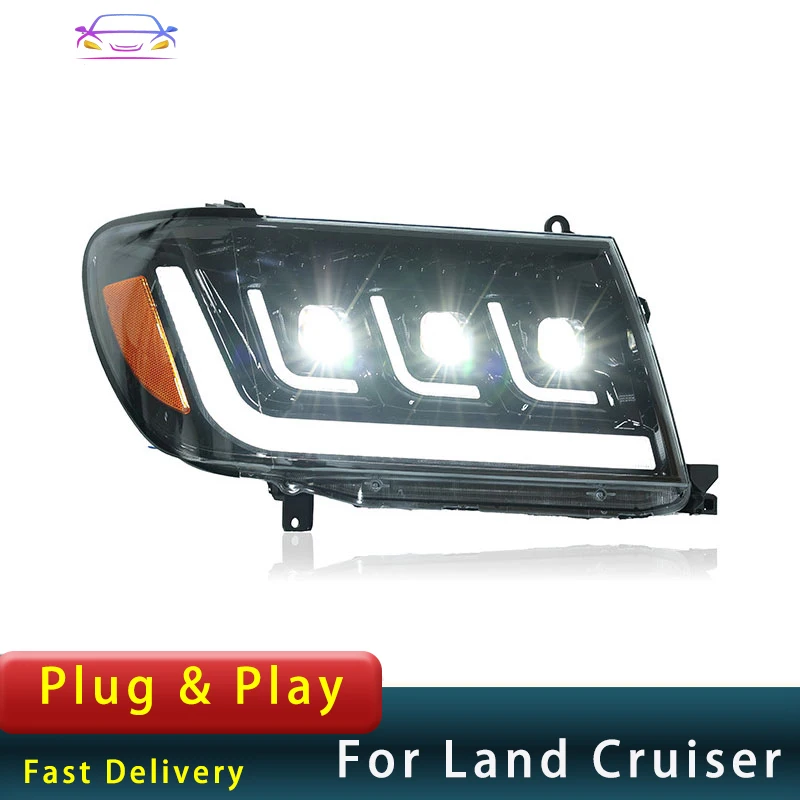 Автомобильная фара для Toyota Land Cruiser 1998-2007 LC100 головного света улучшенная модель DRL