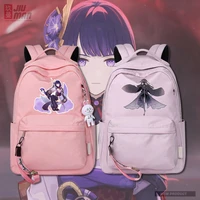 game genshin impact backpack student schoolbag girls women travel leisure backpacks casual bag school bags for teenager