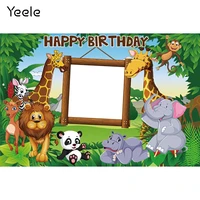 yeele safari baby birthday tropical forest wild animal party photography backdrop photographic background for photo studio