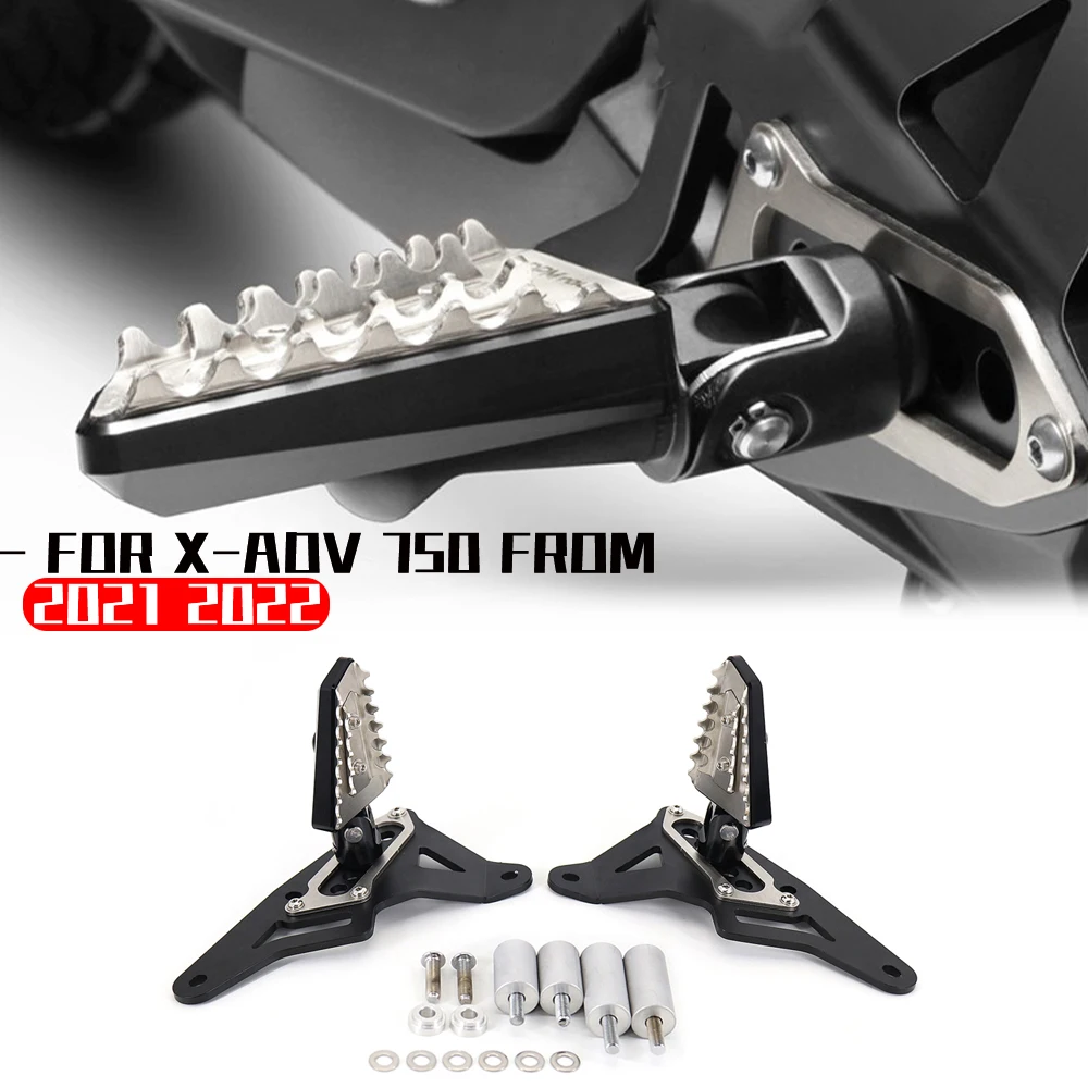

Для Honda XADV X-ADV 750 X-ADV750 Xadv750 2021 2022 мотоциклетные пассажирские задние складные подставки для ног подставки для педалей